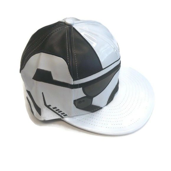 New Era Mens Star Wars The Last Jedi Storm Trooper White Black Fitted Hat Size 7 - Picture 4 of 12